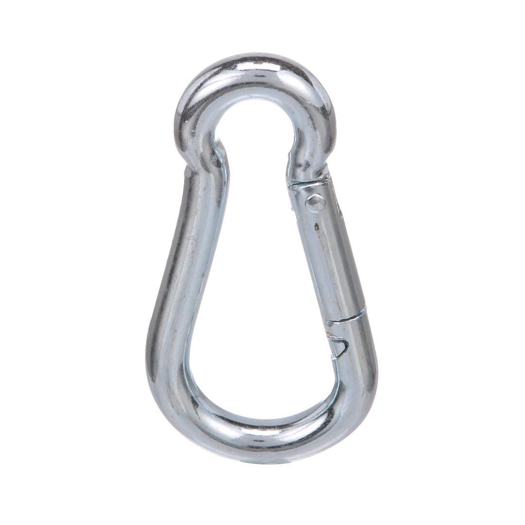 ATTWOOD 123053 12305-3 Marine Carabiner, Zinc-Plated Steel, 3 ½-Inches Long, 3/8-Inch Diameter, 600 Pounds Load Max - High quality product image showing ATTWOOD 123053 12305-3 Marine Carabiner, Zinc-Plated Steel, 3 ½-Inches Long, 3/8-Inch Diameter, 600 Pounds Load Max details and features