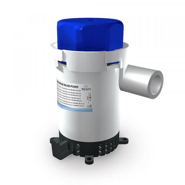 ALBIN 01-02005 Cartridge Bilge Pump 1100GPH - 12V, Stainless Steel