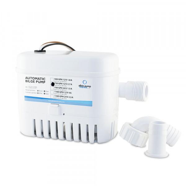 ALBIN 01-04-016 Automatic Bilge Pump 750 GPH - 12V, marine - The Twister Group product