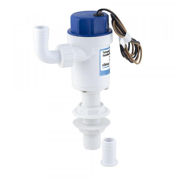 ALBIN 01-05-079 Cartridge Aerator Pump 750 GPH 12V Straight - The Twister Group product