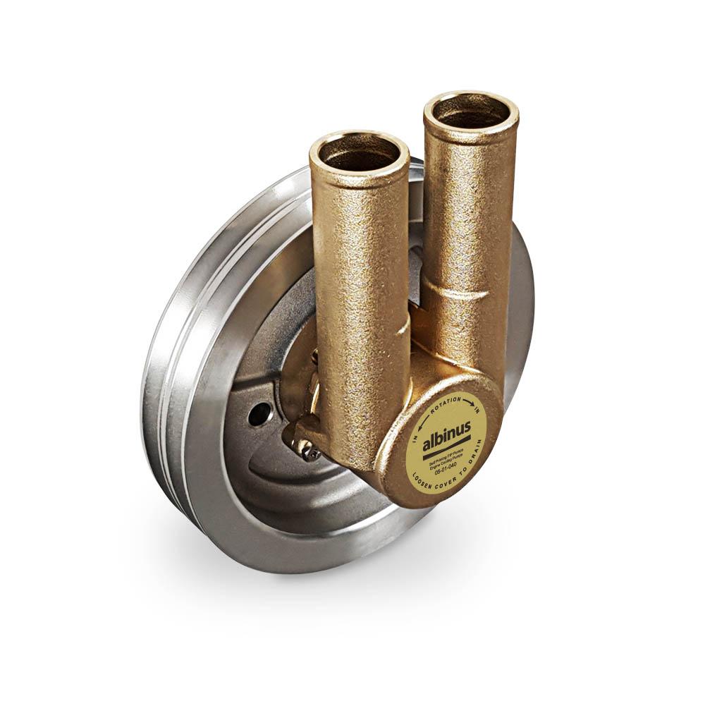 ALBIN 05-01-040 ENGINE COOLING PUMP V BELT PULLEY 2, 2 Groove V-Belt; Self-Priming FIP Pump; Fits 4.3/ 5.0/ 5.7/ 4.3GL/ 5.0GL/ 5.7GL Volvo Penta Engines - The Twister Group Tools product