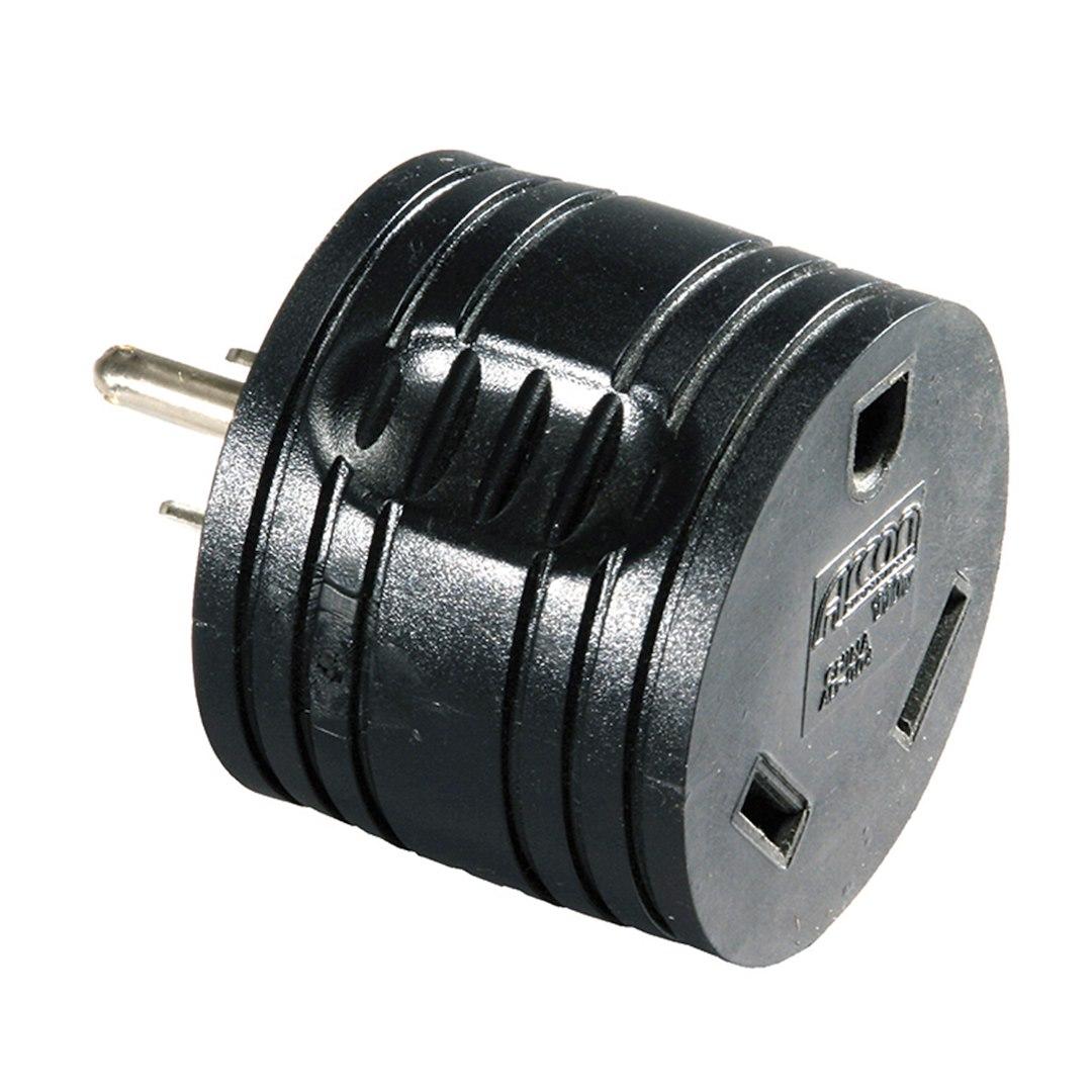 ARCON 13333 ADAPTER 30A-15A ROUND CSA BULK, 4 Pin Male Plug End And Striped End; 30 Amp; UL Listed; Unpackaged - High quality product image showing ARCON 13333 ADAPTER 30A-15A ROUND CSA BULK, 4 Pin Male Plug End And Striped End; 30 Amp; UL Listed; Unpackaged details and features