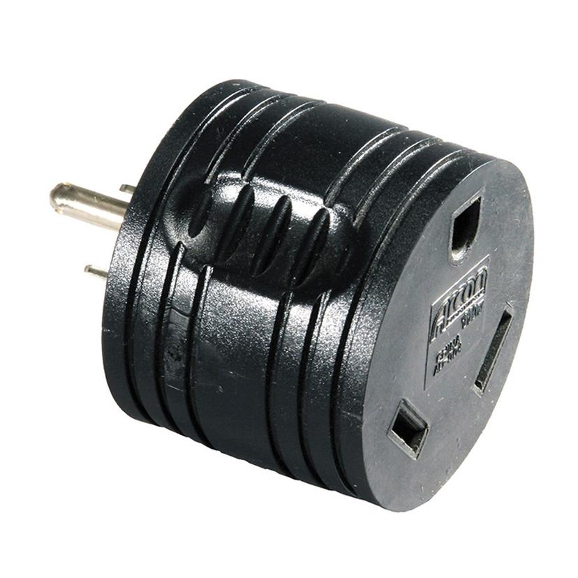 ARCON 13333 ADAPTER 30A-15A ROUND CSA BULK, 4 Pin Male Plug End And Striped End; 30 Amp; UL Listed; Unpackaged