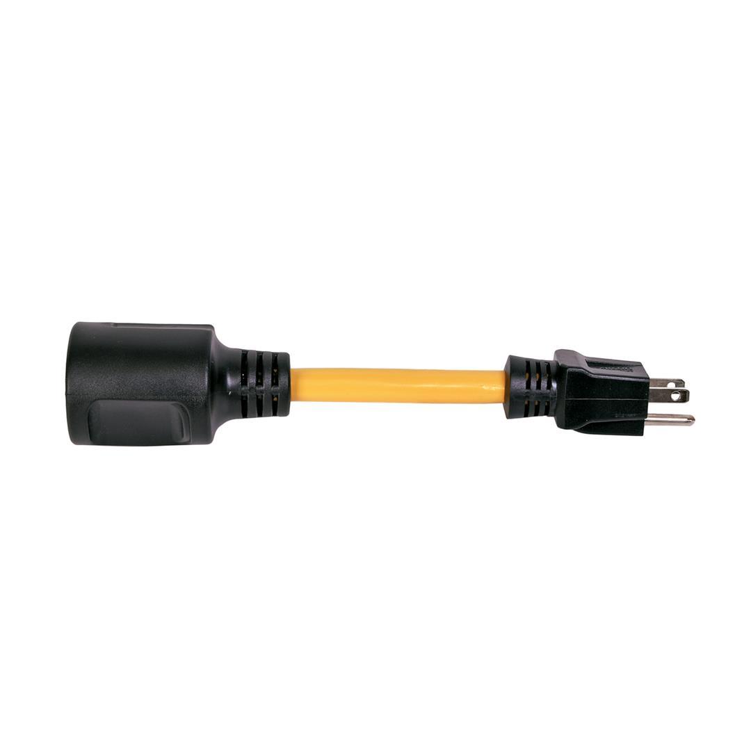 ARCON 14245 Generator Pigtail Power Cord 30-Amp Female to 15-Amp Male, 9-Inch - High quality product image showing ARCON 14245 Generator Pigtail Power Cord 30-Amp Female to 15-Amp Male, 9-Inch details and features