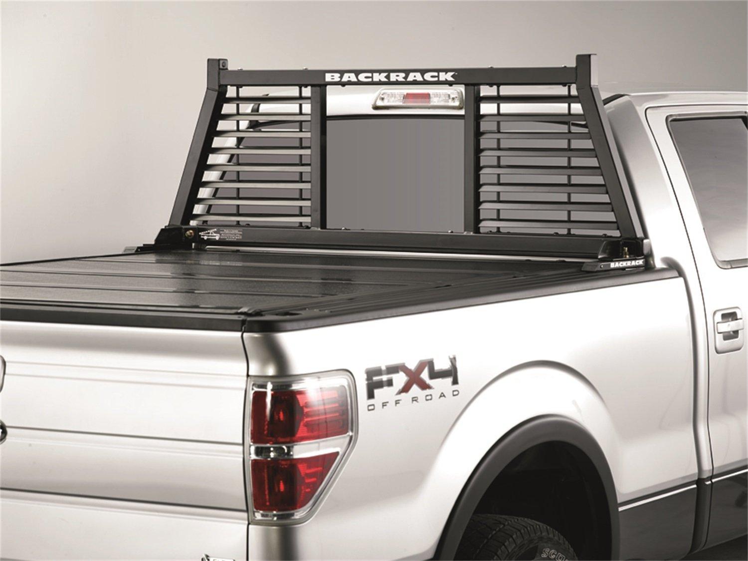BACKRACK 147LV Half Louvered Rack Frame Only | Black, No Drill Fits 1999-2024 Ford F-250/F-350/F-450; 2017-2024 Ford F-550 - High quality product image showing BACKRACK 147LV Half Louvered Rack Frame Only | Black, No Drill Fits 1999-2024 Ford F-250/F-350/F-450; 2017-2024 Ford F-550 details and features