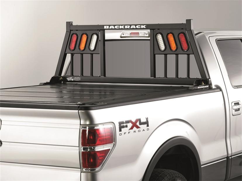 BACKRACK 147TL Three Light Rack Frame Only | Black, No Drill Fits 1999-2024 Ford F-250/F-350/F-450; 2017-2024 Ford F-550