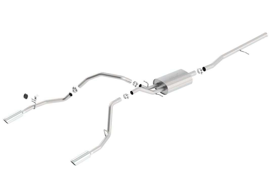 BORLA 140535 Cat-Back Sys. for 14-18 Chevrolet Silv. 1500/ GMC Sierra 1500/2019 Silv. 1500 LD/Sierra 1500 LD ONLY 5.3L V8 AT/MT 2&4WD Ext. Cab (6FT 7 INCH) Bed 143.5 INCH WB/Crew Cab (5FT 9 INCH) Bed 143.5 INCH WB - The Twister Group Tools product