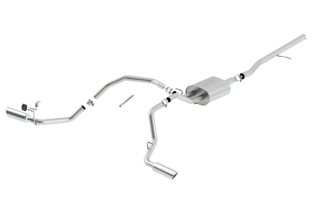 BORLA 140544 Cat-Back Sys. for 14-18 Chevrolet Silv. 1500/ GMC Sierra 1500/2019 Silv. 1500 LD/Sierra 1500 LD ONLY 5.3L V8 AT/MT 2&4WD Ext. Cab (6FT 7 INCH) Bed 143.5 INCH WB/Crew Cab (5FT 9 INCH) Bed 143.5 INCH WB - The Twister Group Tools product