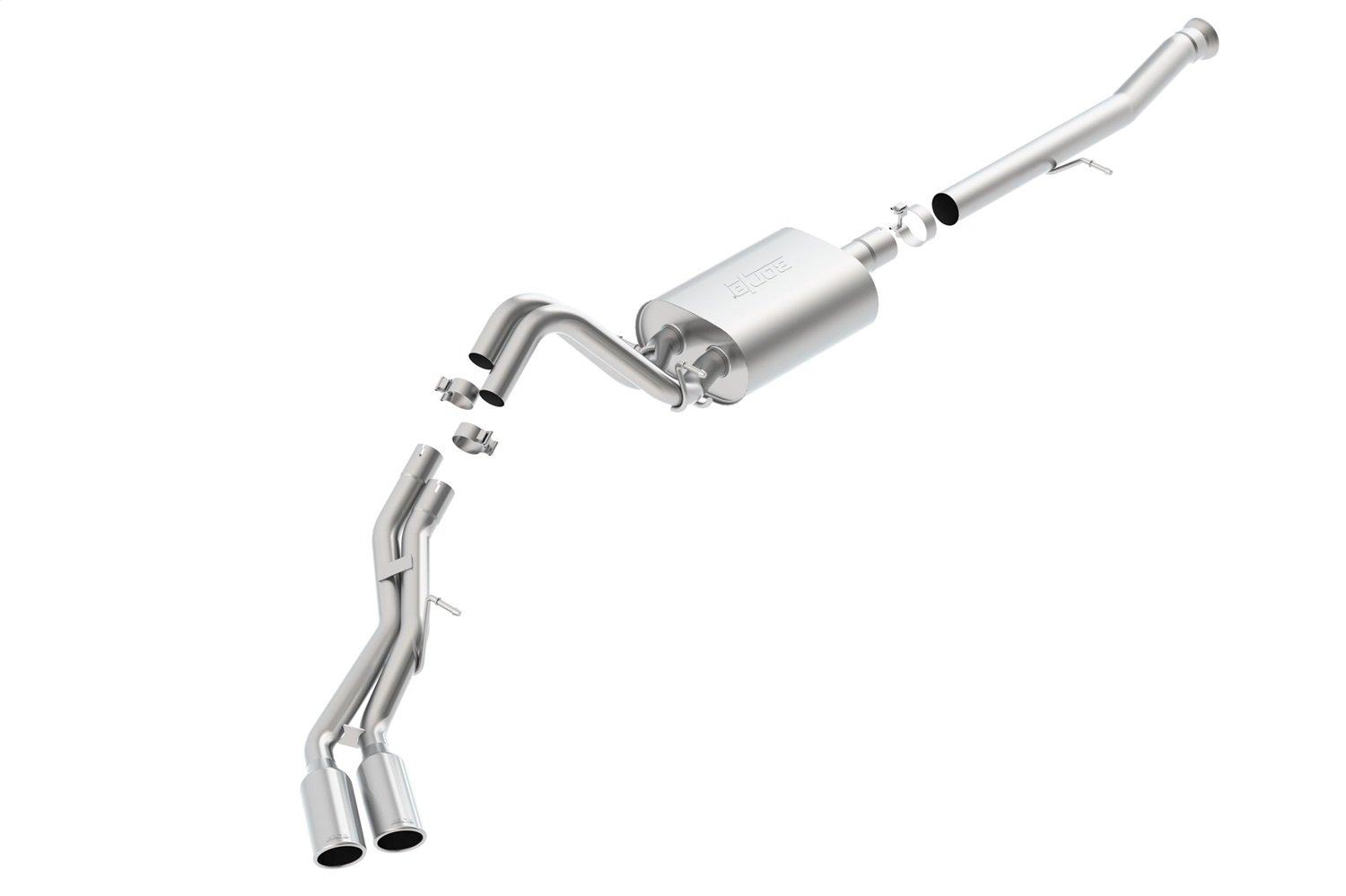 BORLA 140653 Cat-Back Performance Exhaust System for 2015-2020 Cadillac Escalade ESV/GMC Yukon Denali XL 6.2L V8 Automatic Transmission 2, 4 Wheel Drive 4 Door. - High quality product image showing BORLA 140653 Cat-Back Performance Exhaust System for 2015-2020 Cadillac Escalade ESV/GMC Yukon Denali XL 6.2L V8 Automatic Transmission 2, 4 Wheel Drive 4 Door. details and features