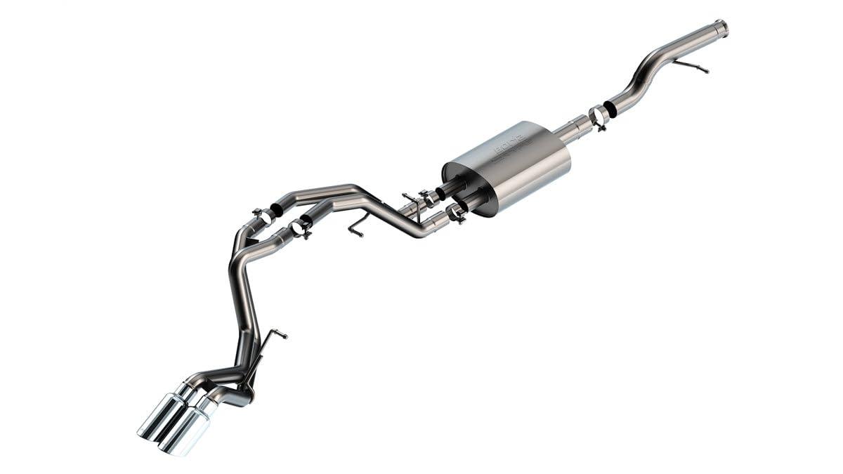 BORLA 140855 Cat-Back Perf. Exhaust System for 2021-2024 Chevrolet Tahoe LS/Tahoe LT/Tahoe RST/Tahoe Z71/ GMC Yukon SLE/Yukon SLT/Yukon AT4 5.3L V8 Automatic Transmission 2 & 4 Wheel Drive 4 Door - High quality product image showing BORLA 140855 Cat-Back Perf. Exhaust System for 2021-2024 Chevrolet Tahoe LS/Tahoe LT/Tahoe RST/Tahoe Z71/ GMC Yukon SLE/Yukon SLT/Yukon AT4 5.3L V8 Automatic Transmission 2 & 4 Wheel Drive 4 Door details and features