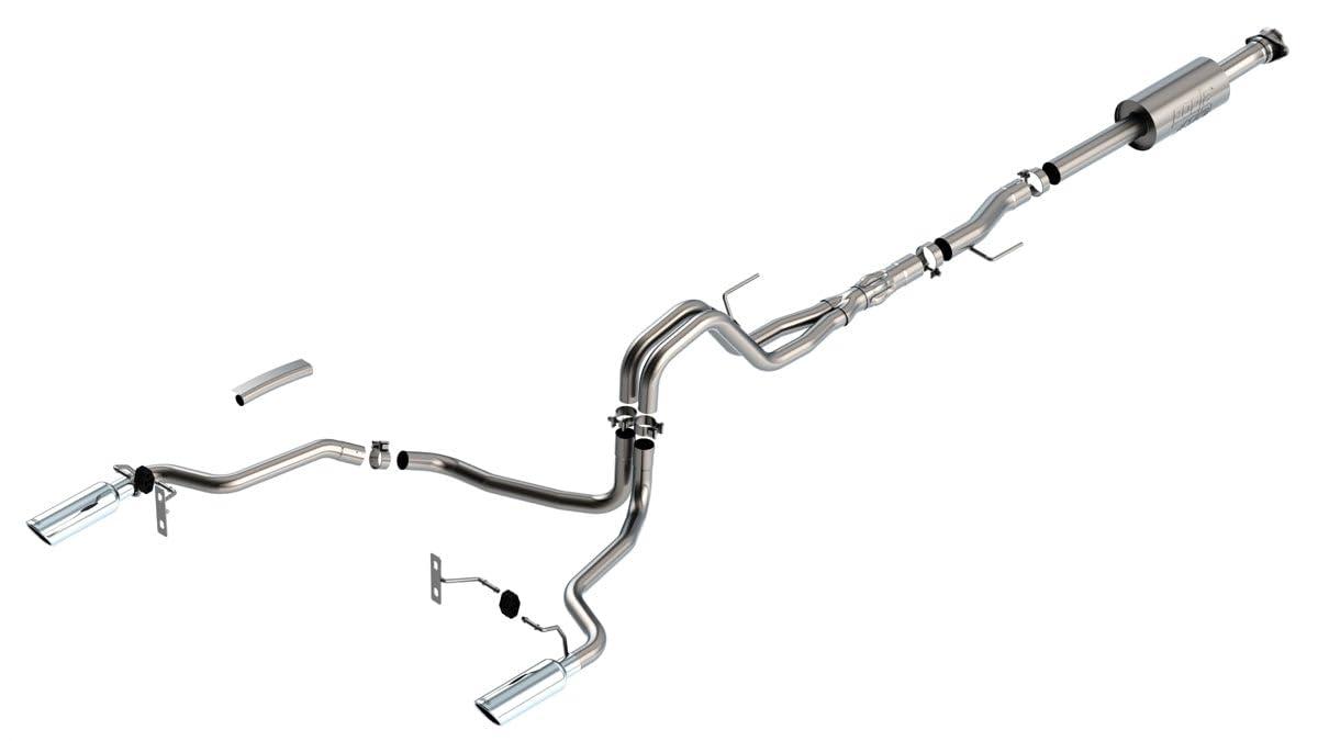 BORLA 140867 F-150 2021 5.0L 4dr CC SB EC STB Lariat/KR/Platinum/LTD 3/2.25 SRE Cat-Back ATAK CHR Tips - High quality product image showing BORLA 140867 F-150 2021 5.0L 4dr CC SB EC STB Lariat/KR/Platinum/LTD 3/2.25 SRE Cat-Back ATAK CHR Tips details and features