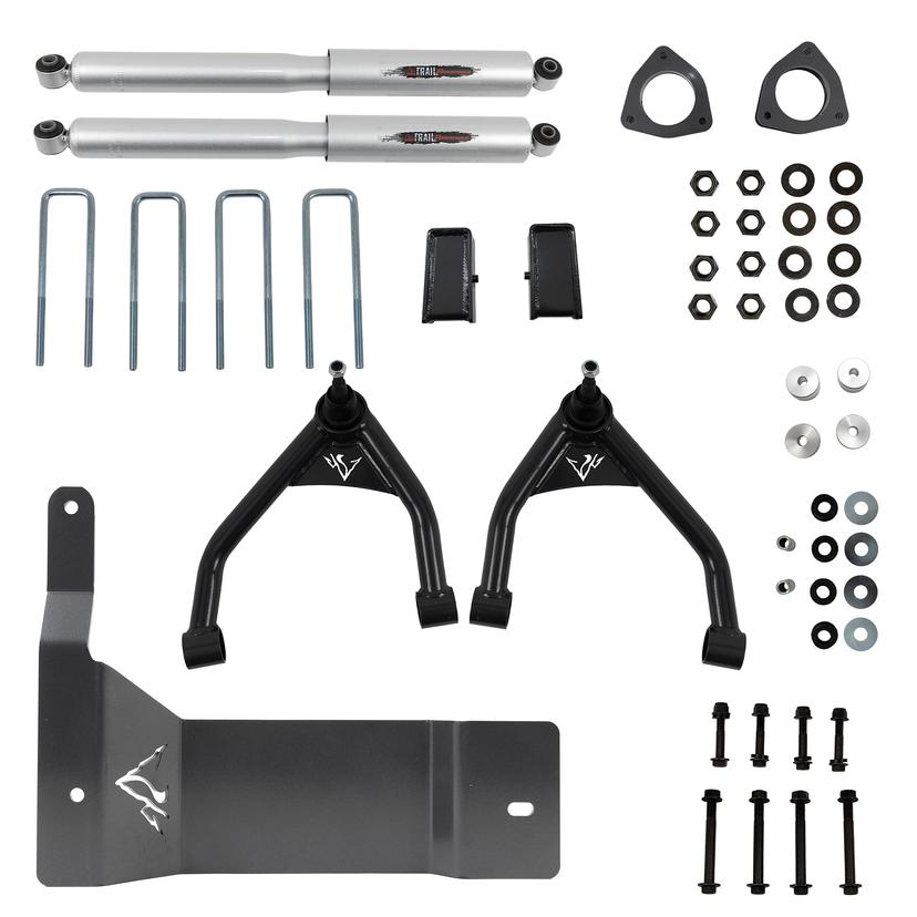 BELLTECH 150206BK 4 INCH Trail Performance Suspension Lift Kit fits 2014-16 Chevrolet Silverado/GMC Sierra 2WD & 4WD