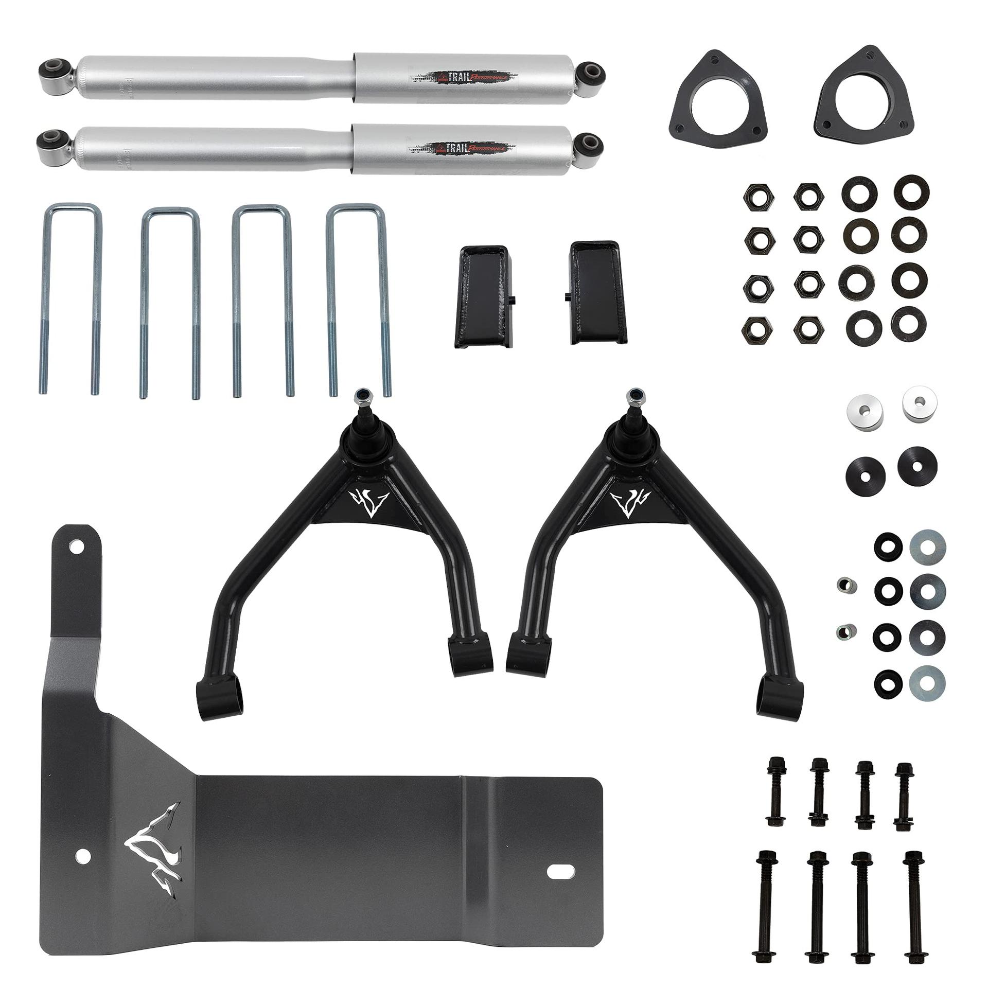 BELLTECH 150207BK 4 INCH Trail Performance Suspension Lift Kit fits 2007-13 Chevrolet Silverado/GMC Sierra 2WD & 4WD - High quality product image showing BELLTECH 150207BK 4 INCH Trail Performance Suspension Lift Kit fits 2007-13 Chevrolet Silverado/GMC Sierra 2WD & 4WD details and features