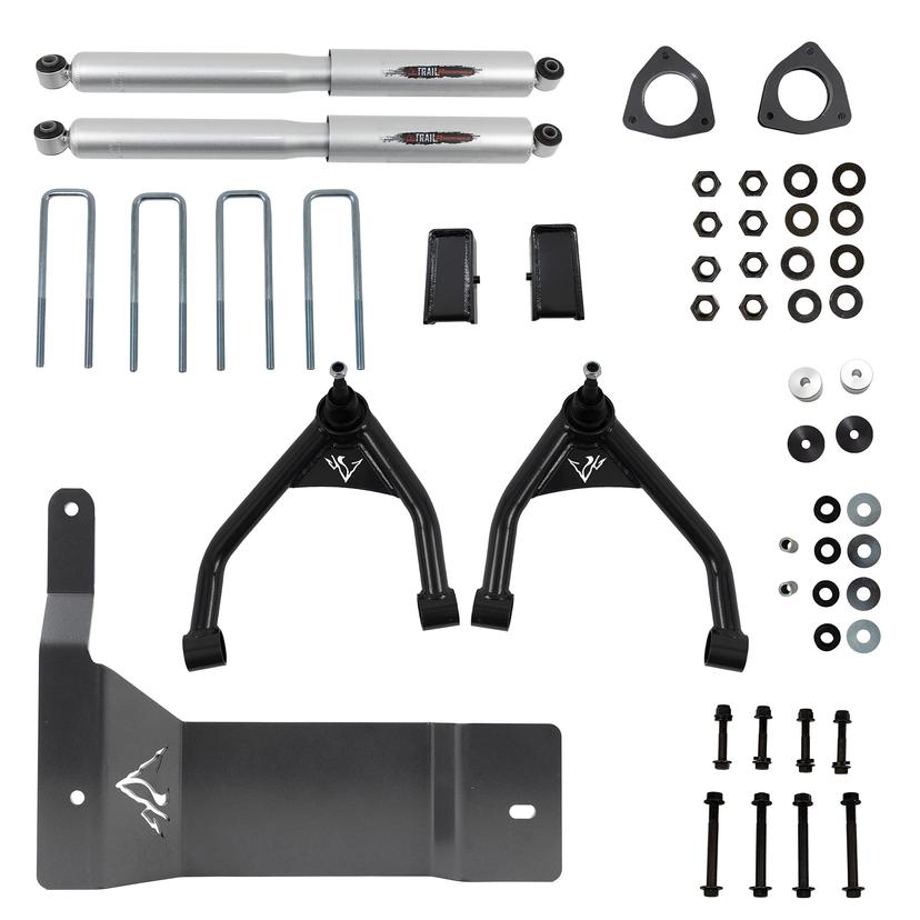 BELLTECH 150207BK 4 INCH Trail Performance Suspension Lift Kit fits 2007-13 Chevrolet Silverado/GMC Sierra 2WD & 4WD