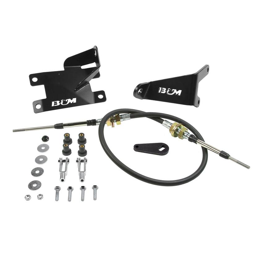 B&M 81184 Racing 97-06 Wrangler Tj Heavy Duty Tansfer Case Shift Cable Conversion Kit