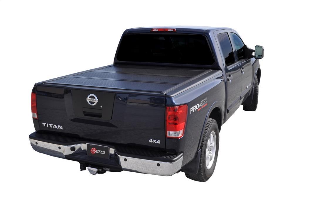 BAK 226525 FlipG2 Hard Folding Truck Bed Tonneau Cover | | Fits 2017 - 2018 Nissan Titan 5FT 7 INCH Bed (67 INCH) - High quality product image showing BAK 226525 FlipG2 Hard Folding Truck Bed Tonneau Cover | | Fits 2017 - 2018 Nissan Titan 5FT 7 INCH Bed (67 INCH) details and features