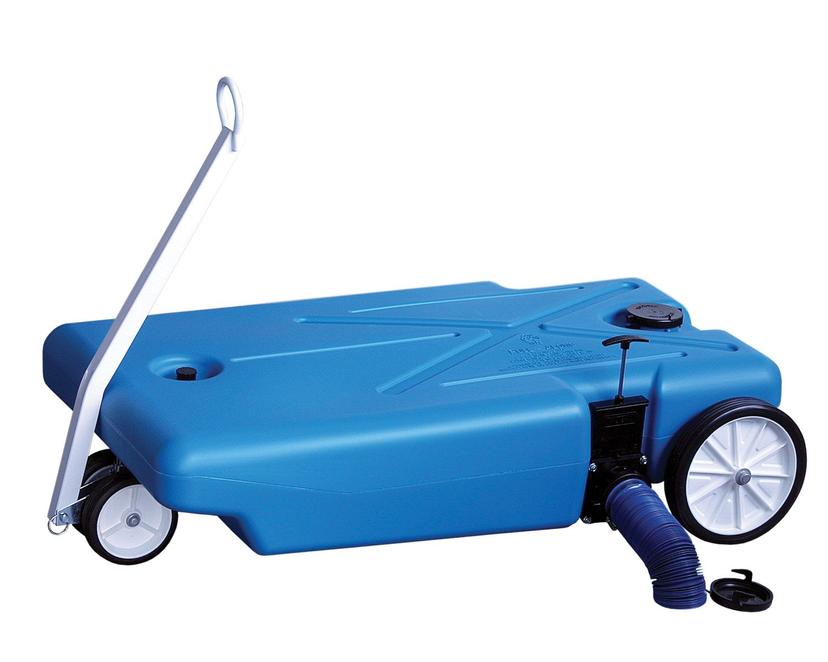 BARKER 27844 4-Wheeler Tote Tank - 32 Gallon Capacity, Blue