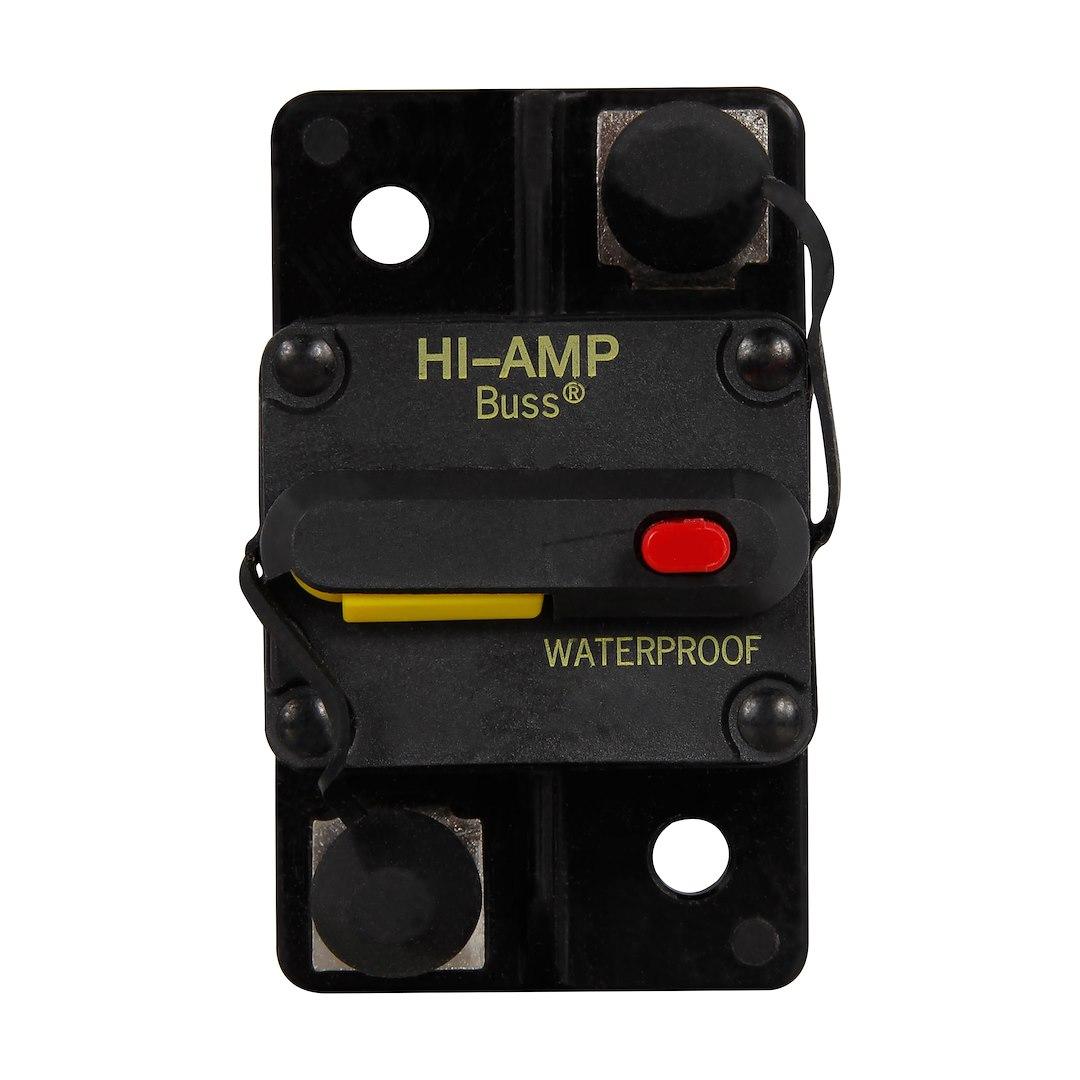 BUSSMANN 285060F-121-1 28X HI-AMP CIRCUIT BREAKER, 60 Ampere; 4 Volt DC; -40 To 85 Degree Celsius Operating Temperature; IP67 Rating; Thermoset Plastic Housing; Manual Reset PTT; Single; With Stud Insulator Cap; SAE J1625/ ABYC E-11 - High quality product image showing BUSSMANN 285060F-121-1 28X HI-AMP CIRCUIT BREAKER, 60 Ampere; 4 Volt DC; -40 To 85 Degree Celsius Operating Temperature; IP67 Rating; Thermoset Plastic Housing; Manual Reset PTT; Single; With Stud Insulator Cap; SAE J1625/ ABYC E-11 details and features