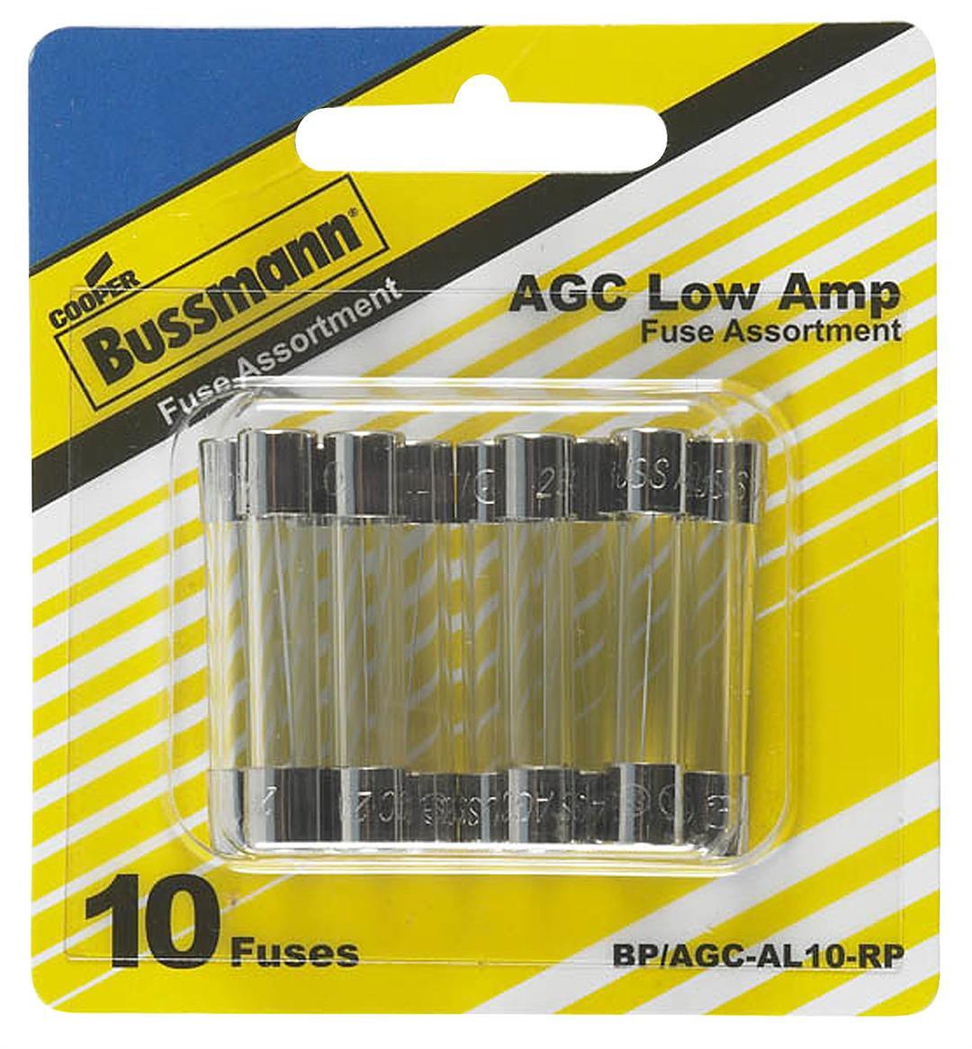 BUSSMANN BPAGCAL10P AGC Low Amp Fuse Assortment - High quality product image showing BUSSMANN BPAGCAL10P AGC Low Amp Fuse Assortment details and features