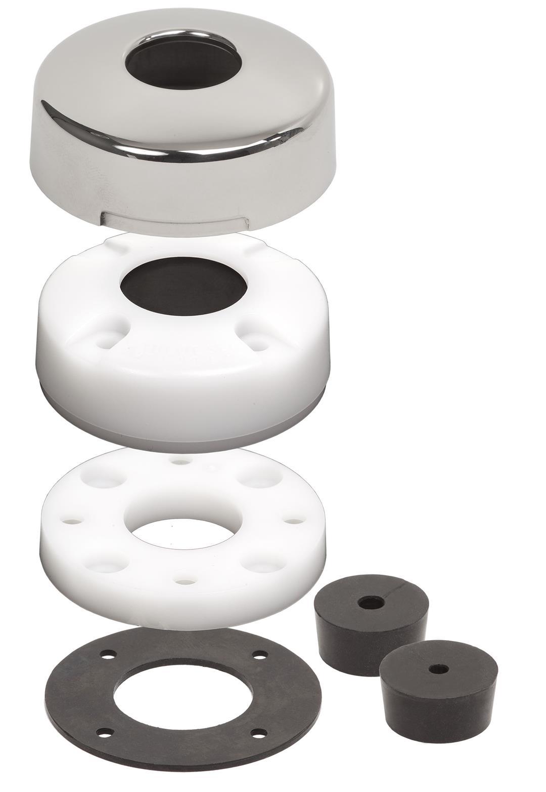 BLUE SEA 1002100 CableClam with Stainless Steel Dress Cap, 0.83-Inch - High quality product image showing BLUE SEA 1002100 CableClam with Stainless Steel Dress Cap, 0.83-Inch details and features