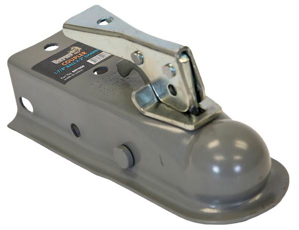 BUYERS PROD 0091065 Straight Tongue Trailer Coupler for 3-Inch Channel, 2-Inch Hitch Ball, 3,500 MGTW, Class 2, Primer Finish, No Mounting Holes - The Twister Group Tools product