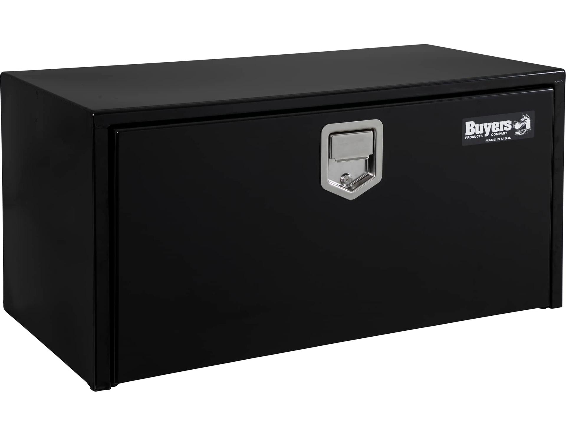 BUYERS PROD 1702103 Black Steel Underbody Truck Box with Paddle Latch, 18 x 18 x 30 Inch - High quality product image showing BUYERS PROD 1702103 Black Steel Underbody Truck Box with Paddle Latch, 18 x 18 x 30 Inch details and features
