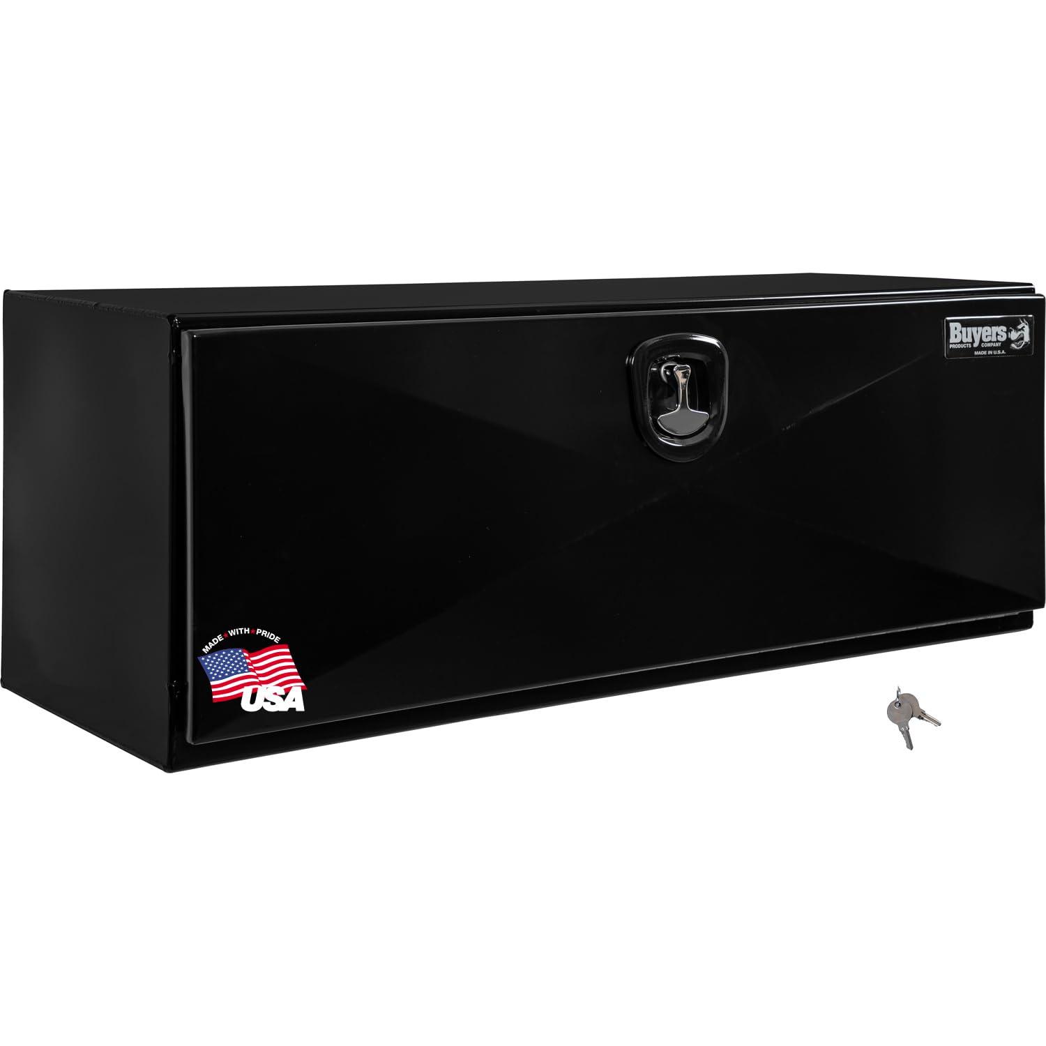 BUYERS PROD 1752810 Black Steel Pro Series Steel Underbody Truck Box, Toolbox for Utility Heavy Duty Work Vehicles 48x18x18 Inch, Toolbox for Utility Heavy Duty Work Vehicles - High quality product image showing BUYERS PROD 1752810 Black Steel Pro Series Steel Underbody Truck Box, Toolbox for Utility Heavy Duty Work Vehicles 48x18x18 Inch, Toolbox for Utility Heavy Duty Work Vehicles details and features