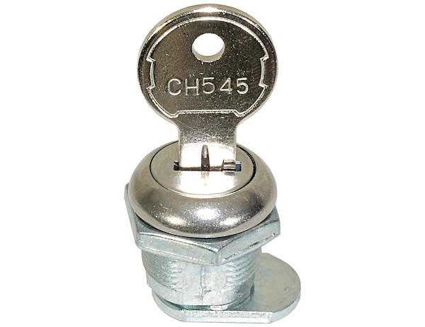 BUYERS PROD 19CH545 CYLINDER W/KEY, Used With Standard And Junior Size Latches; Replacement Lock Cylinder With 2 Keys; Carbon Steel - High quality product image showing BUYERS PROD 19CH545 CYLINDER W/KEY, Used With Standard And Junior Size Latches; Replacement Lock Cylinder With 2 Keys; Carbon Steel details and features