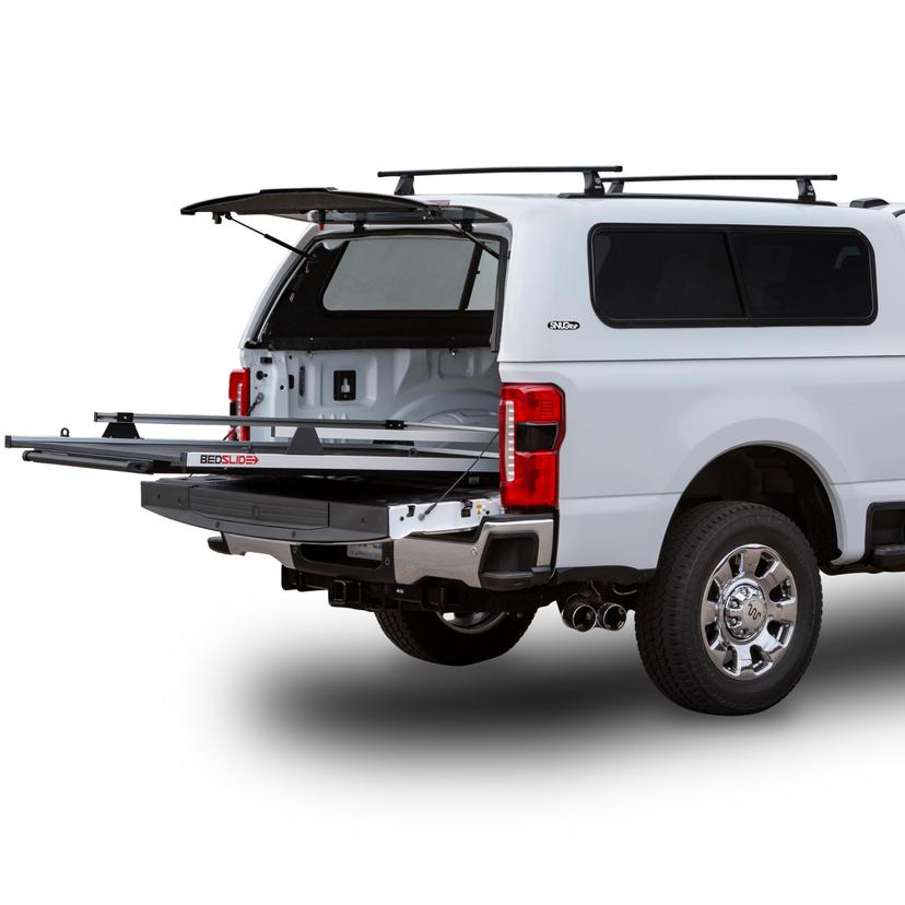 BEDSLIDE 10-7548-CLS 1000 Classic Sliding Truck Bed Organizer, 75 x 48-Inch, Capacity 1000 lbs, Truck Bed Storage Drawer, Silver