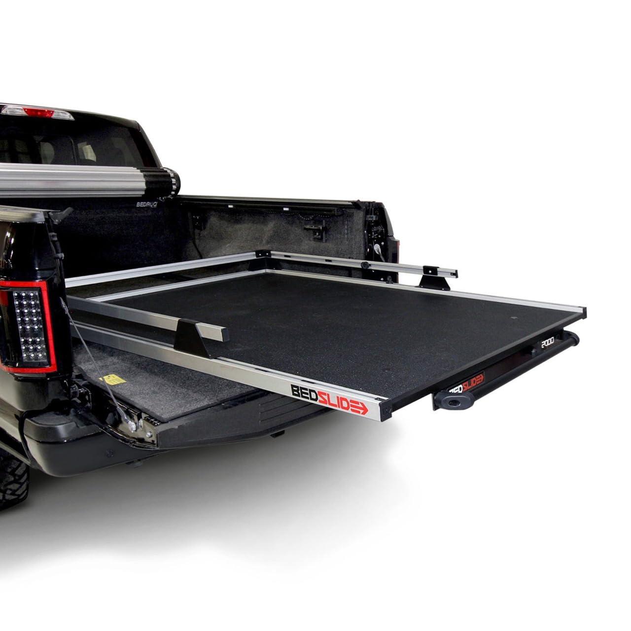 BEDSLIDE 20-7548-HD HD (75 INCH X 48 INCH) Heavy Duty Sliding Truck Bed Organizer | MADE IN THE USA | 2,000 lb Capacity - High quality product image showing BEDSLIDE 20-7548-HD HD (75 INCH X 48 INCH) Heavy Duty Sliding Truck Bed Organizer | MADE IN THE USA | 2,000 lb Capacity details and features