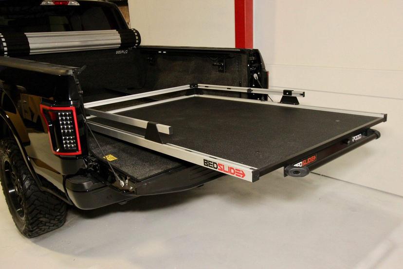 BEDSLIDE 20-7848-HD HD (78 INCH X 48 INCH) | B | Heavy Duty Sliding Truck Bed Organizer | MADE IN THE USA | 2,000 lb Capacity (Black)