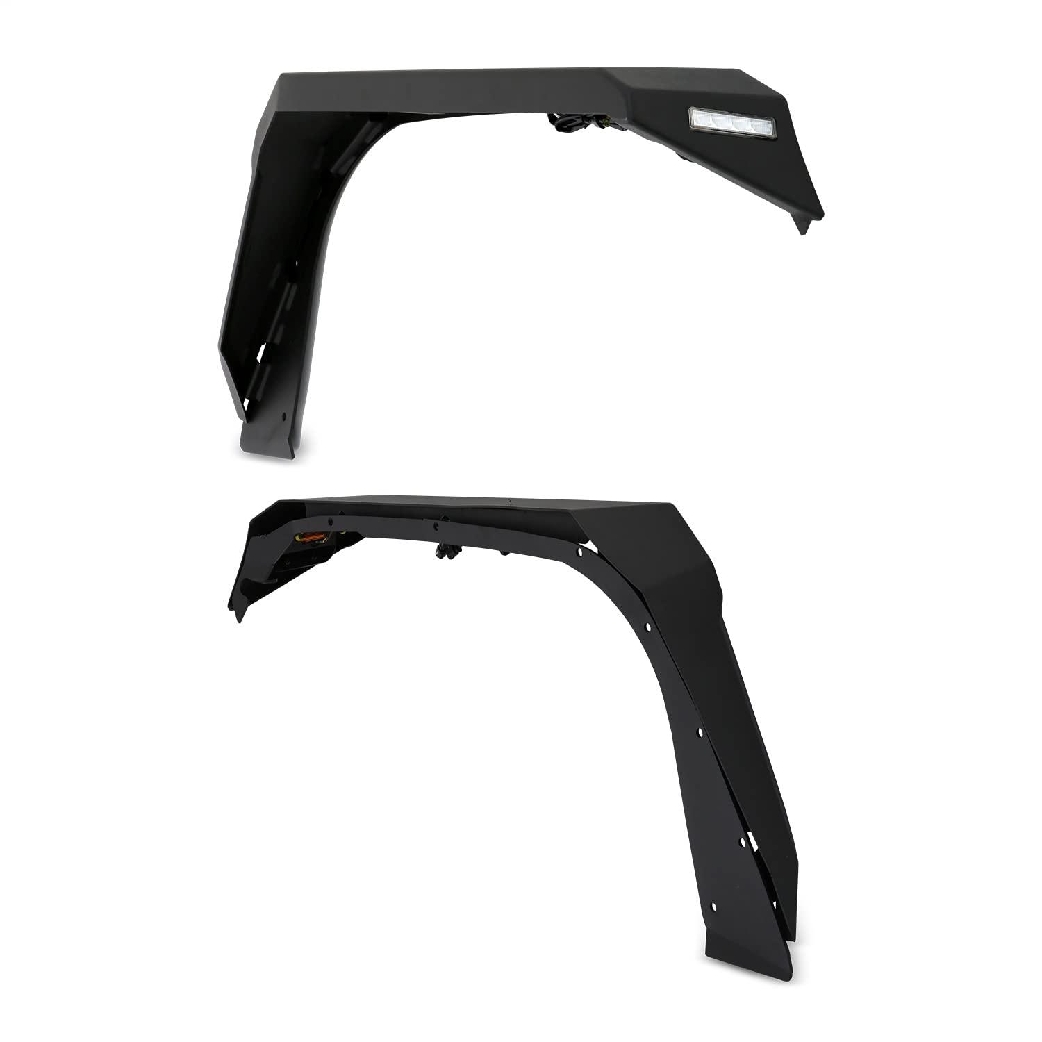 BODY ARMOR JL-6102 2018-2021 Jeep Wrangler Jl And Gladiator Jt Front Fender Flares - High quality product image showing BODY ARMOR JL-6102 2018-2021 Jeep Wrangler Jl And Gladiator Jt Front Fender Flares details and features