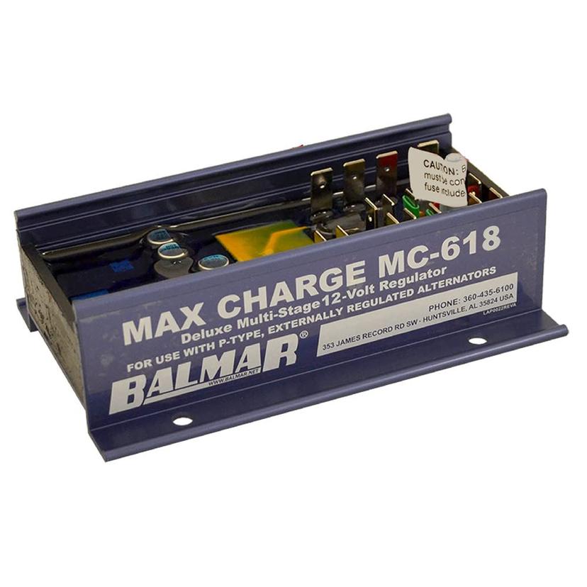 BALMAR MC-618 Max Charge Multi-Stage Regulator w/o Harness - 12V