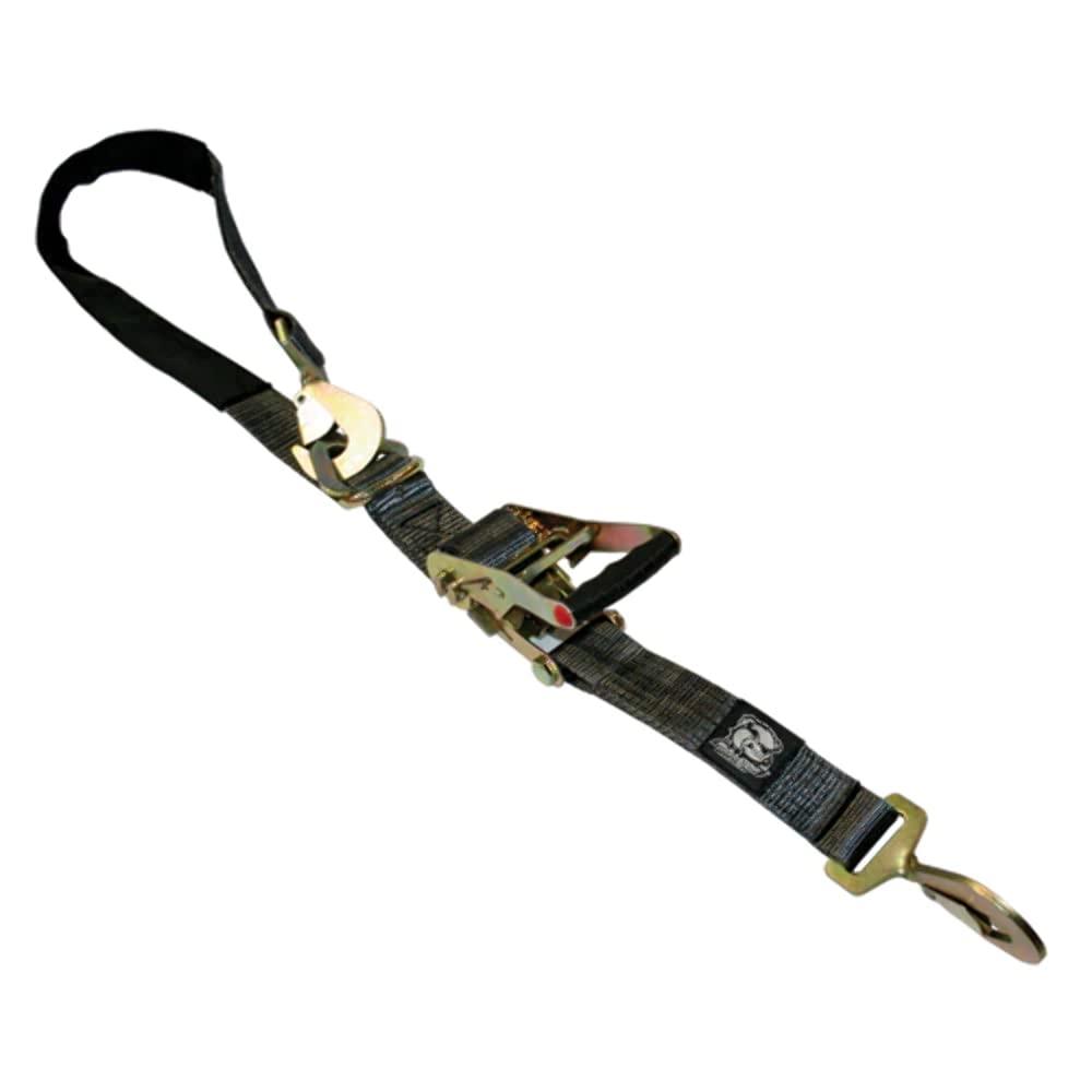 BULLDOG WINCH 20229 Ratcheting Axle Strap 2 inchx10 Foot 10k LB BS, Black - The Twister Group Tools product