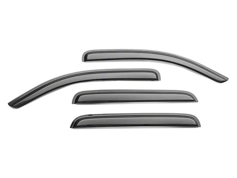 BLACK HORSE 1494805IN [BHOR] in Channel Rain Guards/Wind Deflectors Compatible with 2019-2024 Silverado-Sierra 1500|2020-2024 Chevrolet Silverado-GMC Sierra 2500 HD/3500 HD Smoke 4 PCs - The Twister Group Tools product