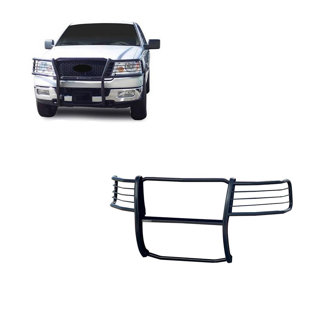 BLACK HORSE 17FP28MA Grille brush Bumper Guard Modular Black Compatible with 2004-2008 Ford F-150 - The Twister Group Tools product
