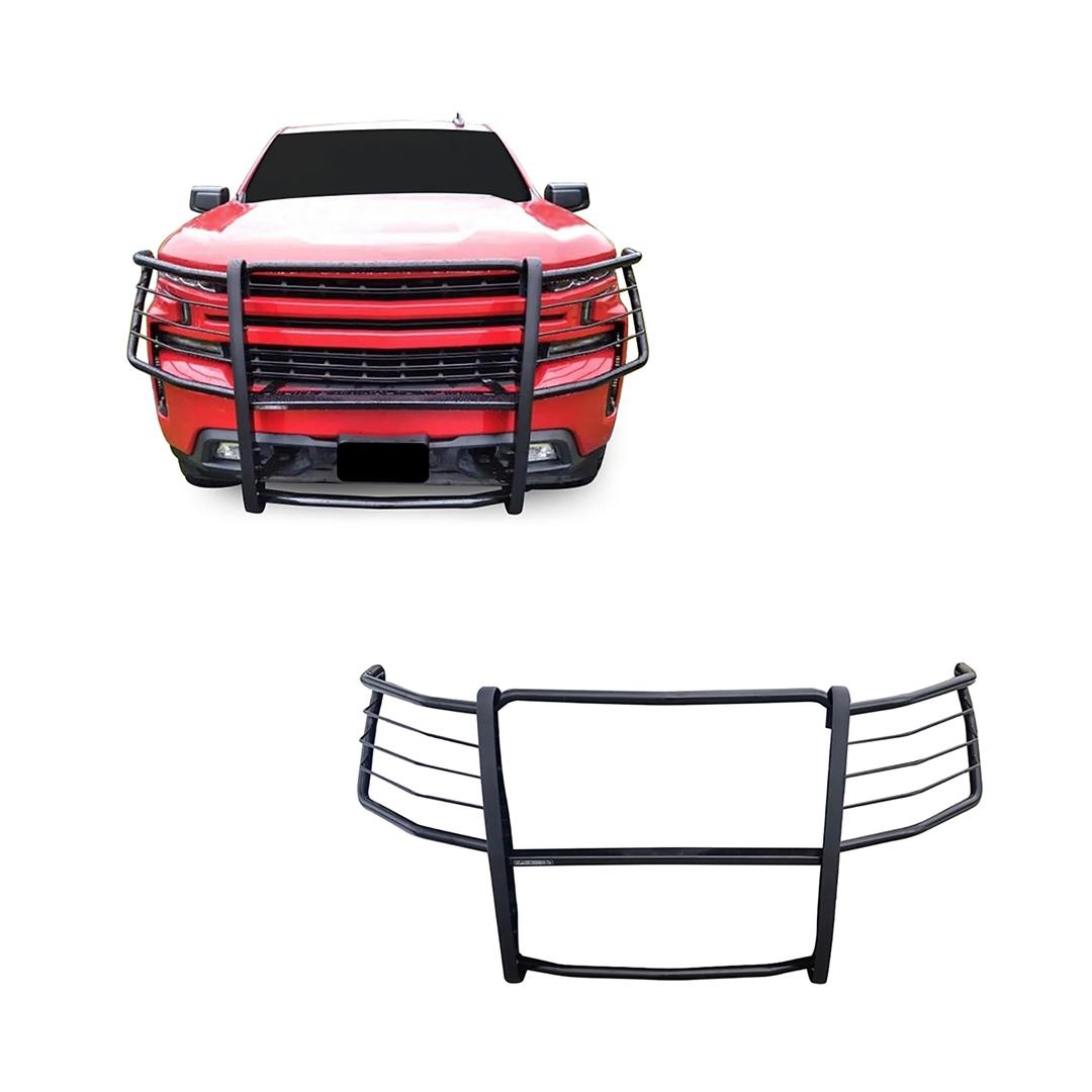 BLACK HORSE 17GT29MA Grille brush Bumper Guard Modular Black Compatible with 2019-2021 Chevrolet Silverado 1500|2022-2022 Chevrolet Silverado 1500 LTD - The Twister Group Tools product