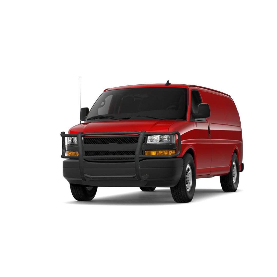 BLACK HORSE 17GV02MA Grille brush Bumper Guard Modular Black Compatible with 2015-2023 Chevrolet Express Passenger - The Twister Group Tools product