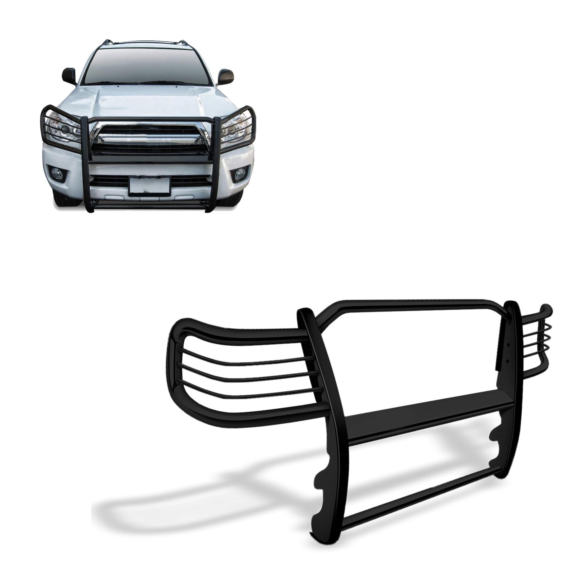 BLACK HORSE 17TU26MA Grille brush Bumper Guard Modular Black Compatible with 2003-2009 Lexus GX470|2003-2009 Toyota 4Runner - High quality product image showing BLACK HORSE 17TU26MA Grille brush Bumper Guard Modular Black Compatible with 2003-2009 Lexus GX470|2003-2009 Toyota 4Runner details and features