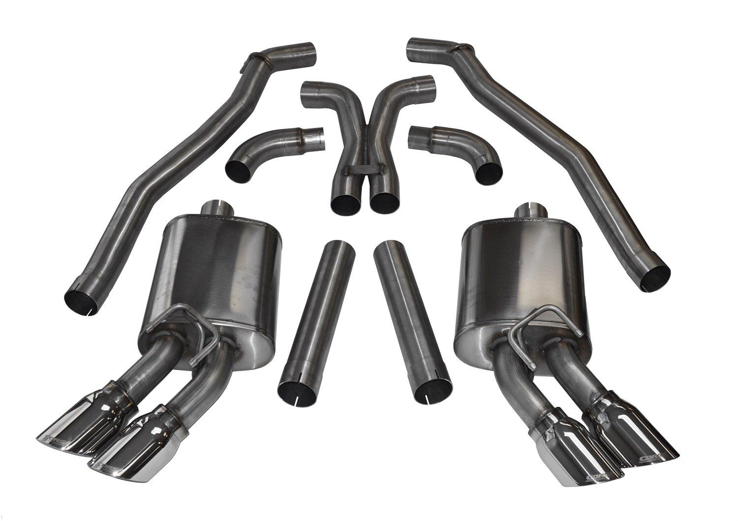 CORSA 14971 Cat-Back Exhaust System with X-Pipe - High quality product image showing CORSA 14971 Cat-Back Exhaust System with X-Pipe details and features