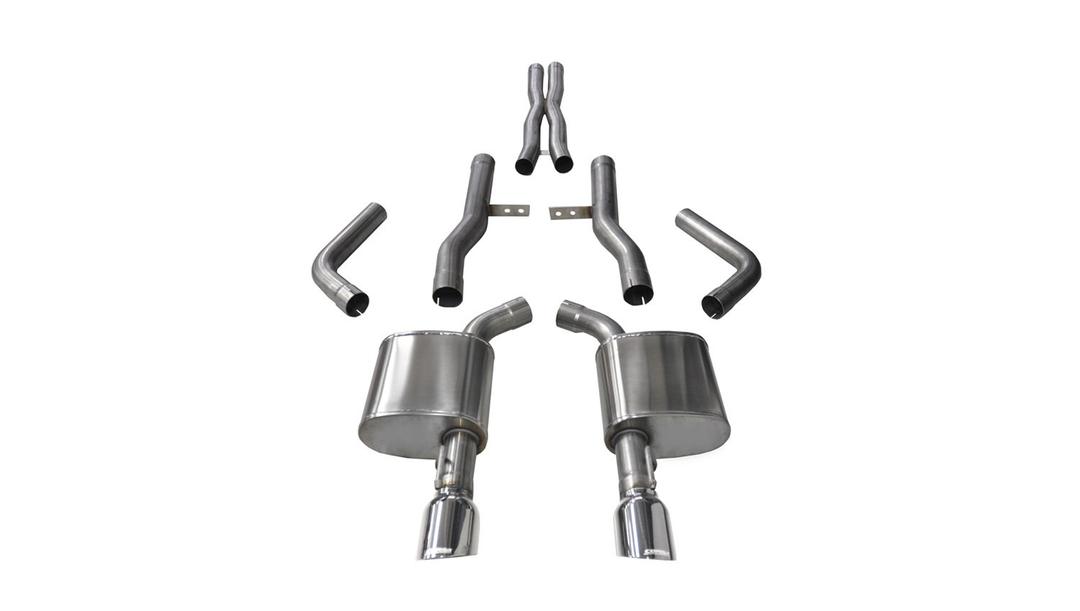 CORSA 14996 Cat Back Exhaust (W/4.5 INCH Tips Dodge Challenger R/T Scat Pack 6.4L V8, Extreme) - The Twister Group Tools product