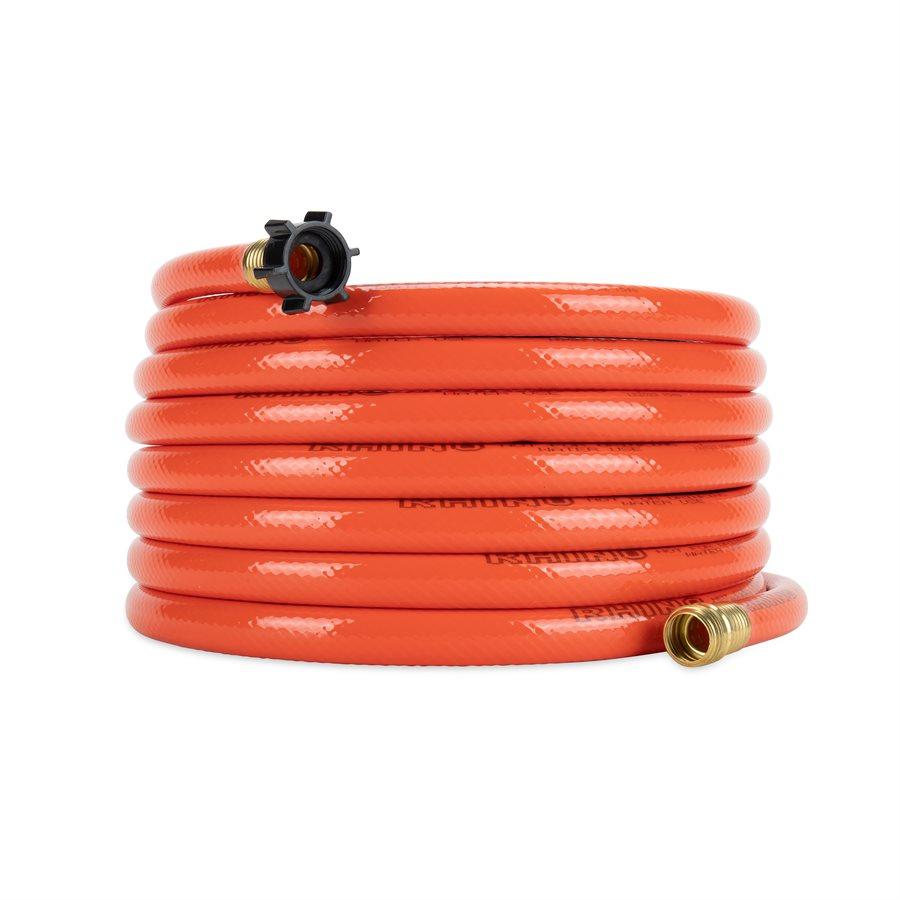 CAMCO 22990 Rhino 25-Ft Clean-Out Camper/RV Black Water Hose | Features a Heavy-Duty PVC Design & Bright Orange Color | Clean-Out Camper Black Water, Grey Water or Tote Tanks | 5/8 INCH Inside Diameter - High quality product image showing CAMCO 22990 Rhino 25-Ft Clean-Out Camper/RV Black Water Hose | Features a Heavy-Duty PVC Design & Bright Orange Color | Clean-Out Camper Black Water, Grey Water or Tote Tanks | 5/8 INCH Inside Diameter details and features