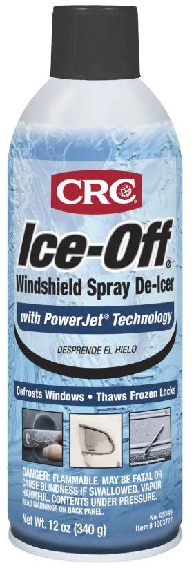 CRC 05346 ICE OFF DEICER 12OZ, Use To Melt Ice On Windshields And Windows; 12 Ounce Aerosol Can; 54 Degree Fahrenheit Flash Point; Single - High quality product image showing CRC 05346 ICE OFF DEICER 12OZ, Use To Melt Ice On Windshields And Windows; 12 Ounce Aerosol Can; 54 Degree Fahrenheit Flash Point; Single details and features