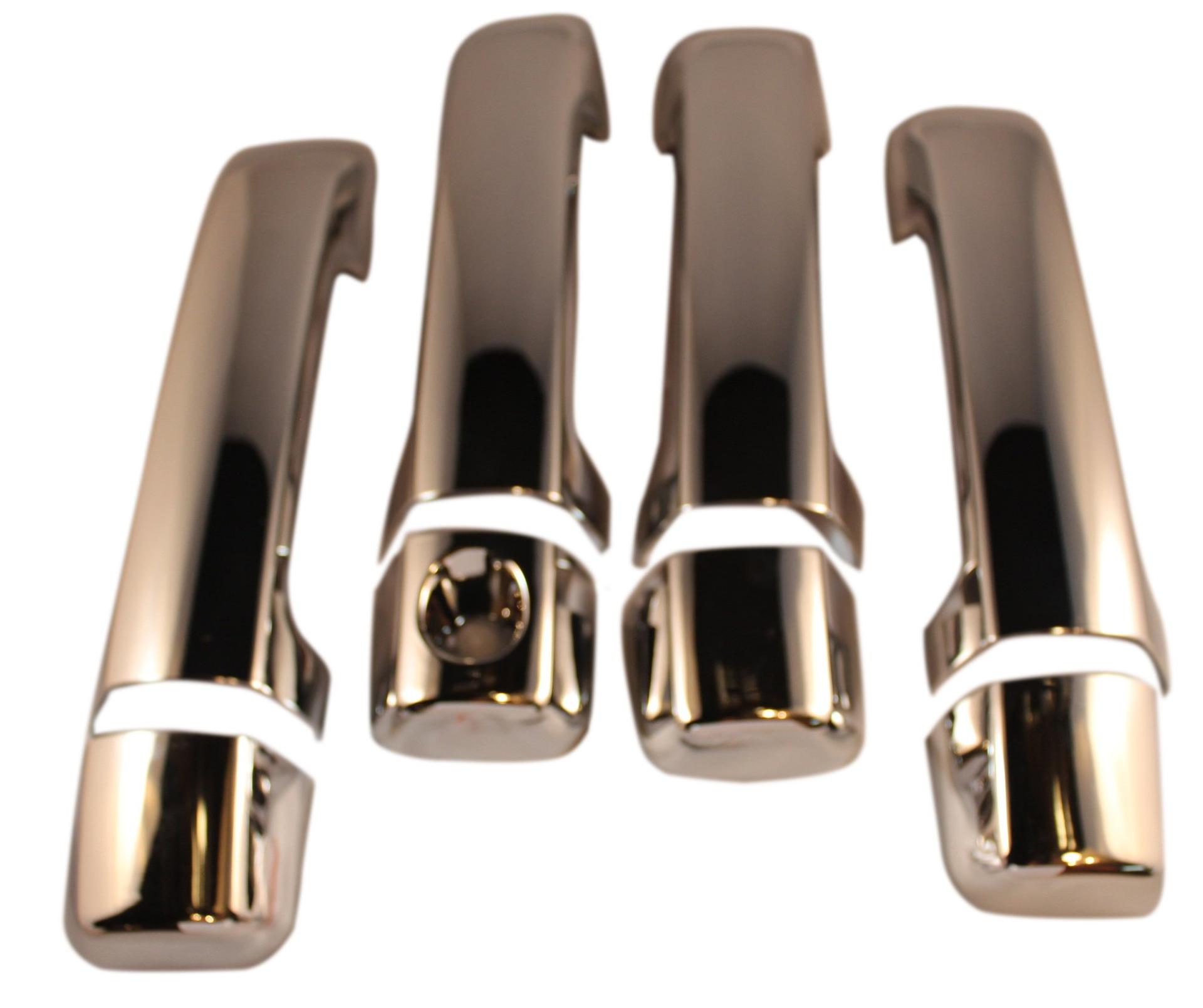 COAST TO COAST CCIDH68510B Set of 4 Chrome Plated Door Handle Covers for 07-13 Toyota Tundra / 08-13 Toyota Sequoia w/Install Kit - DH68510B - High quality product image showing COAST TO COAST CCIDH68510B Set of 4 Chrome Plated Door Handle Covers for 07-13 Toyota Tundra / 08-13 Toyota Sequoia w/Install Kit - DH68510B details and features