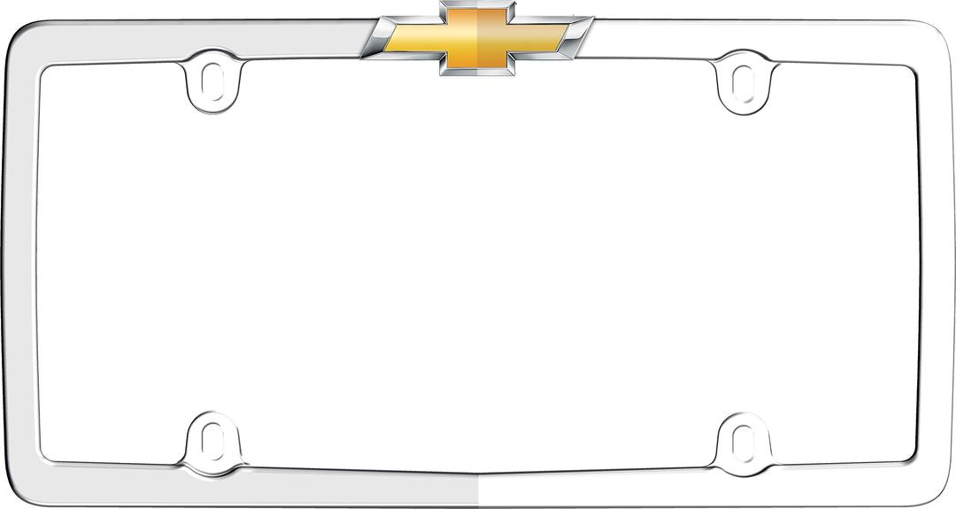 CRUISER 10437 Chevy License Plate Frame, Chrome/Gold - The Twister Group Tools product