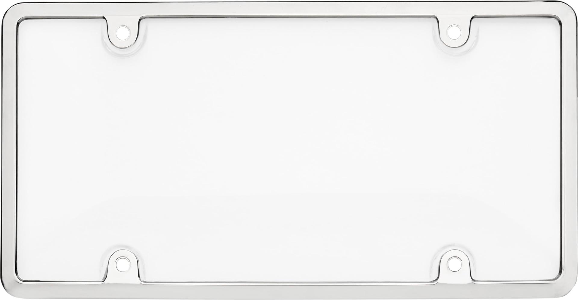 CRUISER 62031 Tuf Combo License Plate Frame, Chrome/Clear,1 frame - High quality product image showing CRUISER 62031 Tuf Combo License Plate Frame, Chrome/Clear,1 frame details and features