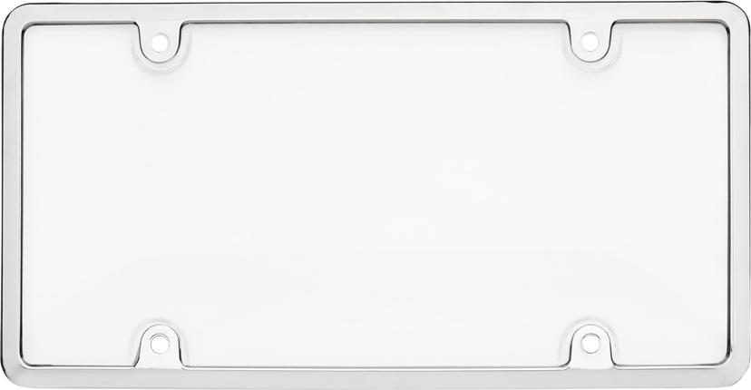 CRUISER 62031 Tuf Combo License Plate Frame, Chrome/Clear,1 frame