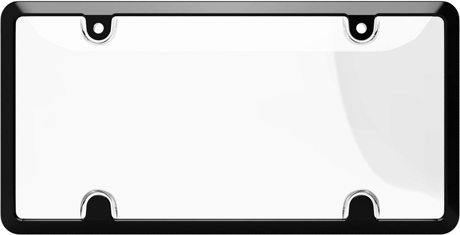 CRUISER 64051 Tuf Metal Combo License Plate Frame/Shield, Black/Clear - High quality product image showing CRUISER 64051 Tuf Metal Combo License Plate Frame/Shield, Black/Clear details and features