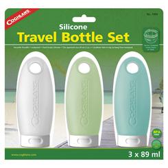 COGHLANS 1950 Silicone Travel Bottles (3 Pack), Clear, Green, Blue, 3Oz (89ml) - The Twister Group Tools product