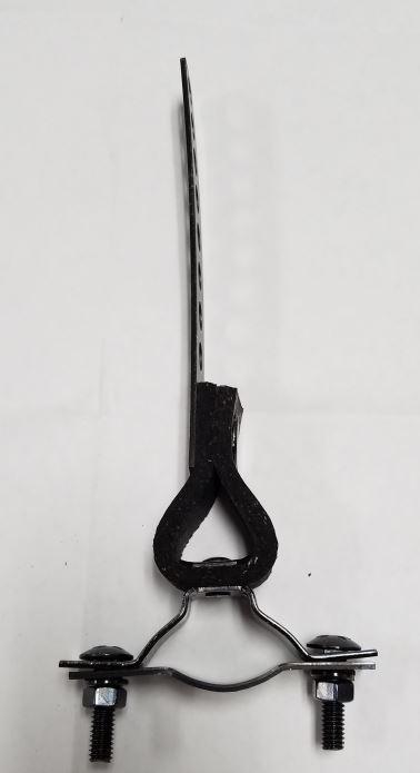 CUMMINS 034-00014 1EA HANGER ONLY, 6-1/2 Inch; Fits 1-1/2 Inch Outer Diameter Cummins Onan Exhaust Pipes; With Clamp; Flexible Bracket Segment - The Twister Group Tools product